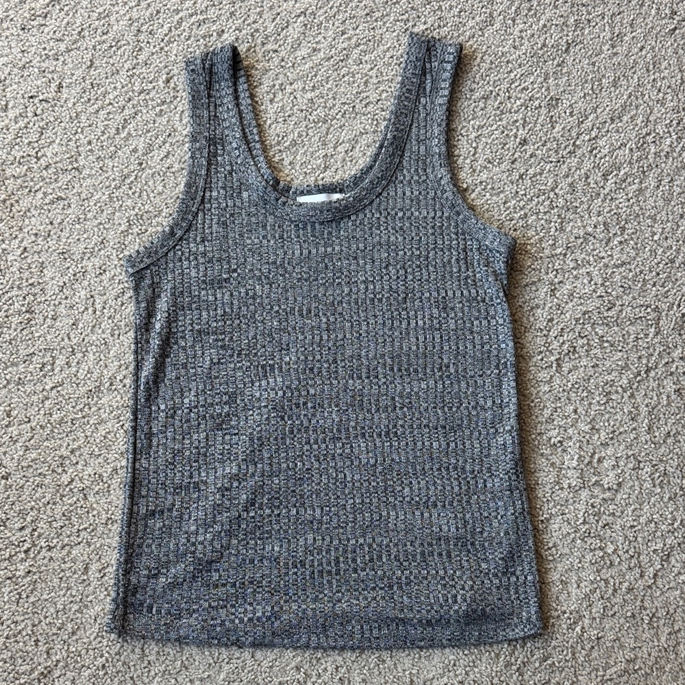 Evereve Hallie Marl Tank Gray Women’s Size S